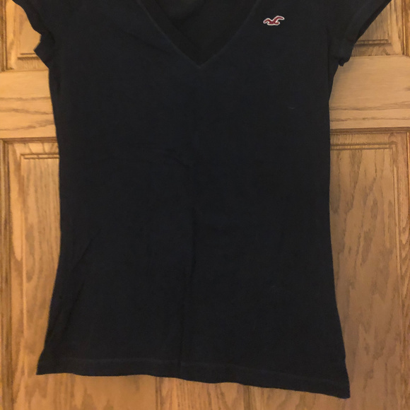 Hollister V Neck Tee, Dark Navy, Medium - Picture 3 of 3
